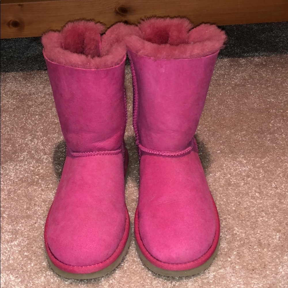 Uggs kids pink boots